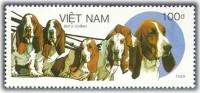 (1989-089a) Марка Вьетнам "Бассет "  Без перфорации  Собаки III Θ